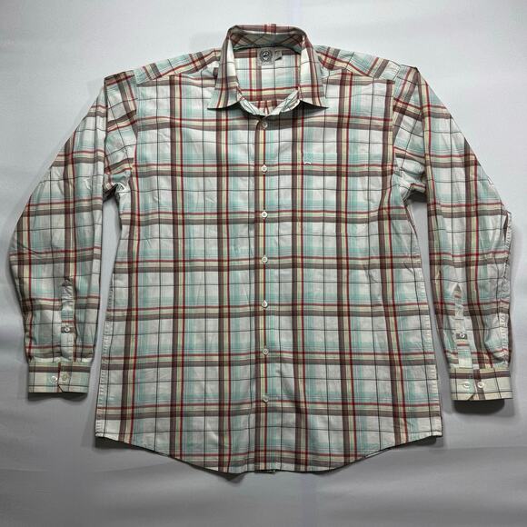 Cinch Men's Long Sleeve Multicolor Plaid Western Button Up Shirt - Size M - Picture 1 of 5